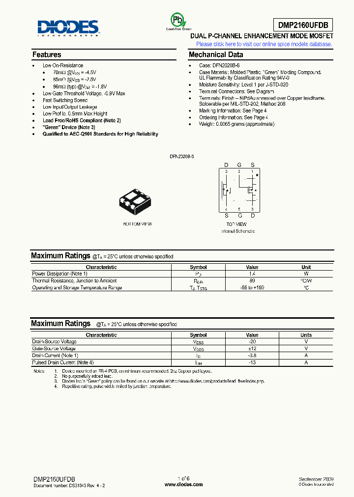 DMP2160UFDB-7_5055087.PDF Datasheet