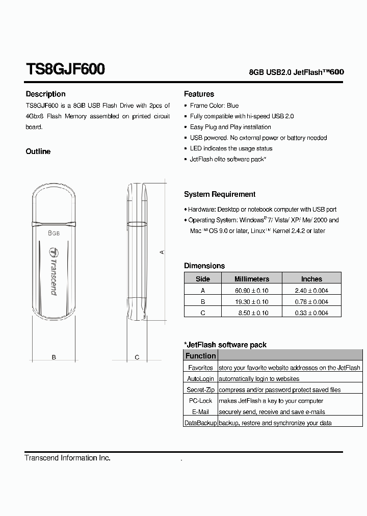 TS8GJF600_5055721.PDF Datasheet