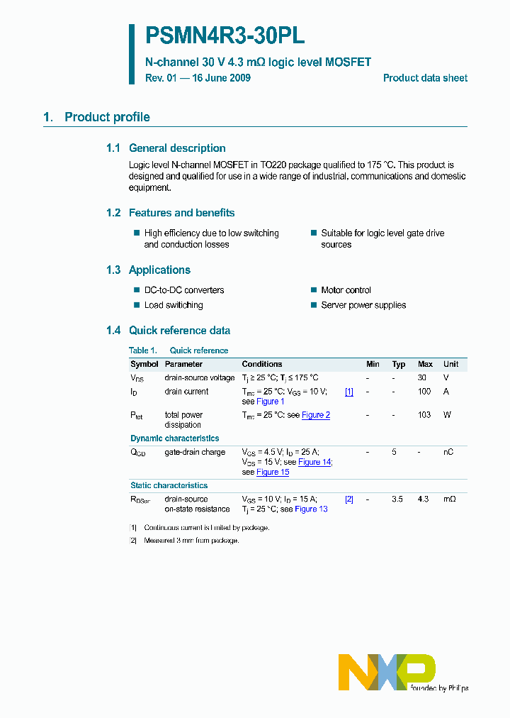 PSMN4R3-30PL_5056324.PDF Datasheet