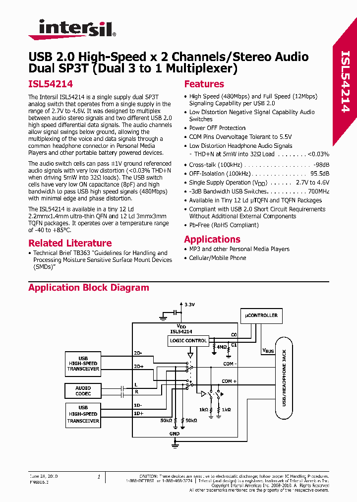 ISL54214EVAL1Z_5056396.PDF Datasheet