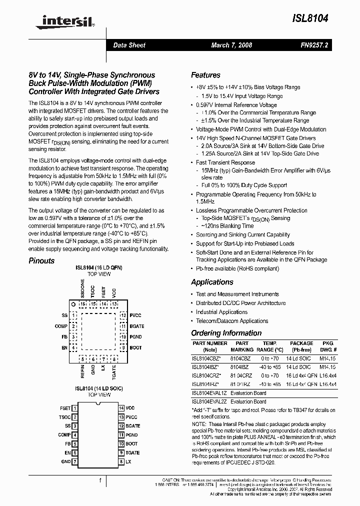 ISL8104EVAL1Z_5056398.PDF Datasheet