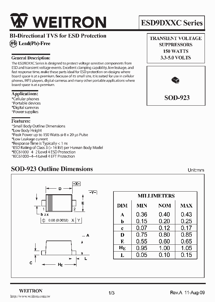 ESD9D33C_5056727.PDF Datasheet