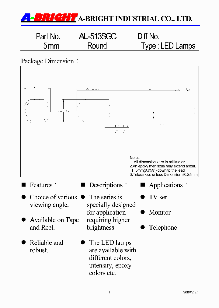 AL-513SGC09_5057635.PDF Datasheet