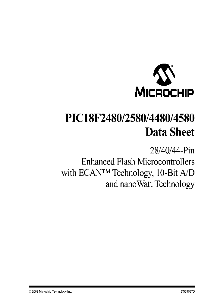 PIC18F4580-IML_5057757.PDF Datasheet