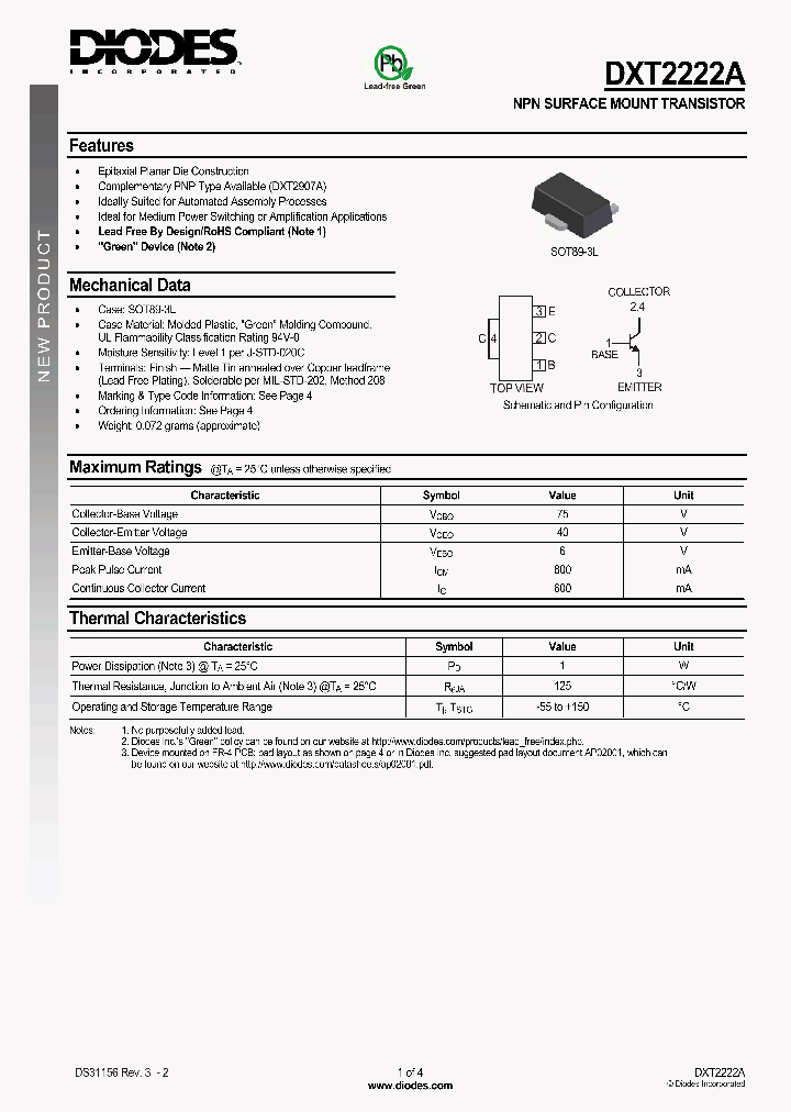 DXT2222A-13_5058738.PDF Datasheet