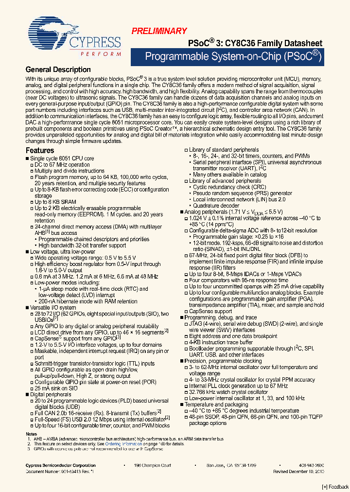 CY8C3665LTI-001_5059117.PDF Datasheet