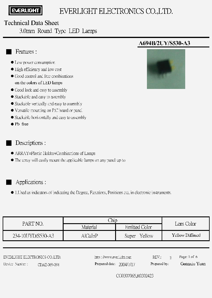 A694B-2UY-S530-A3_5059721.PDF Datasheet