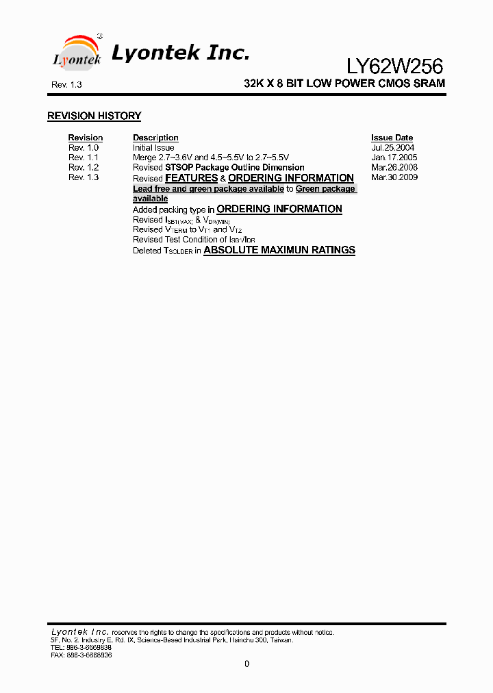 LY62W256_5059849.PDF Datasheet