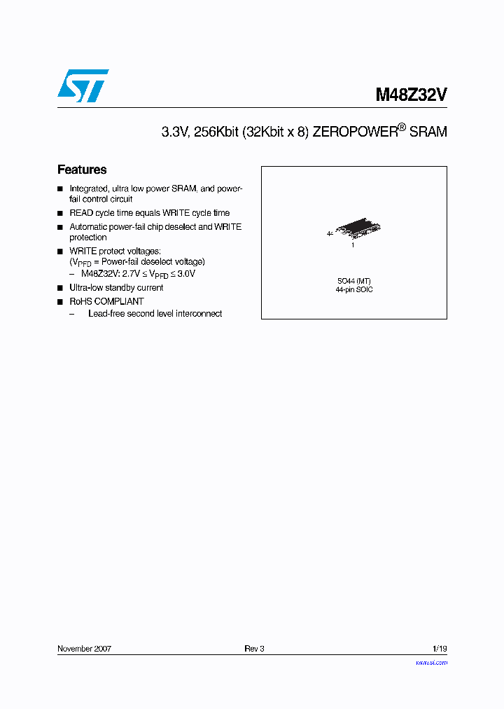 M48Z32V07_5060669.PDF Datasheet