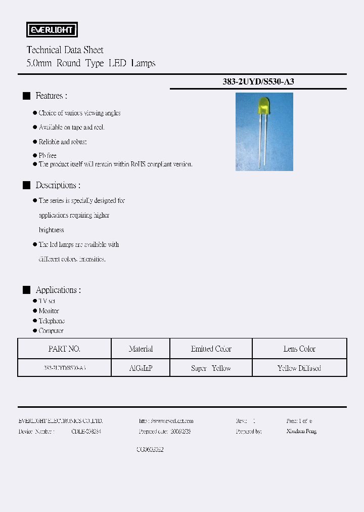 383-2UYDS530-A3_5060776.PDF Datasheet