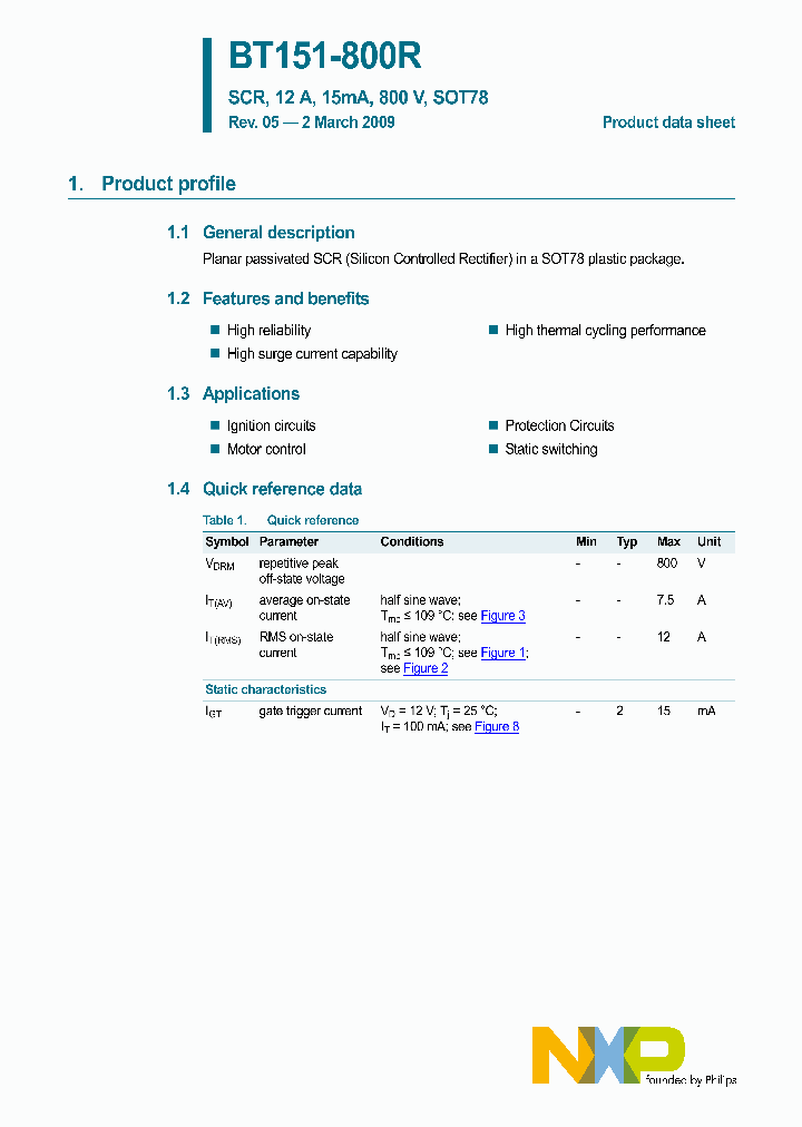 BT151-800R_5060787.PDF Datasheet