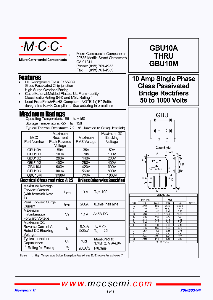 GBU10K-BP_5061734.PDF Datasheet