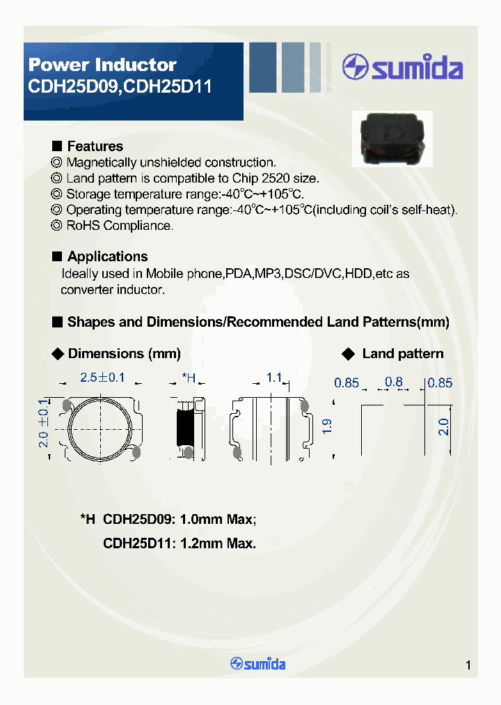 CDH25D09HF-4R7MC_5062242.PDF Datasheet