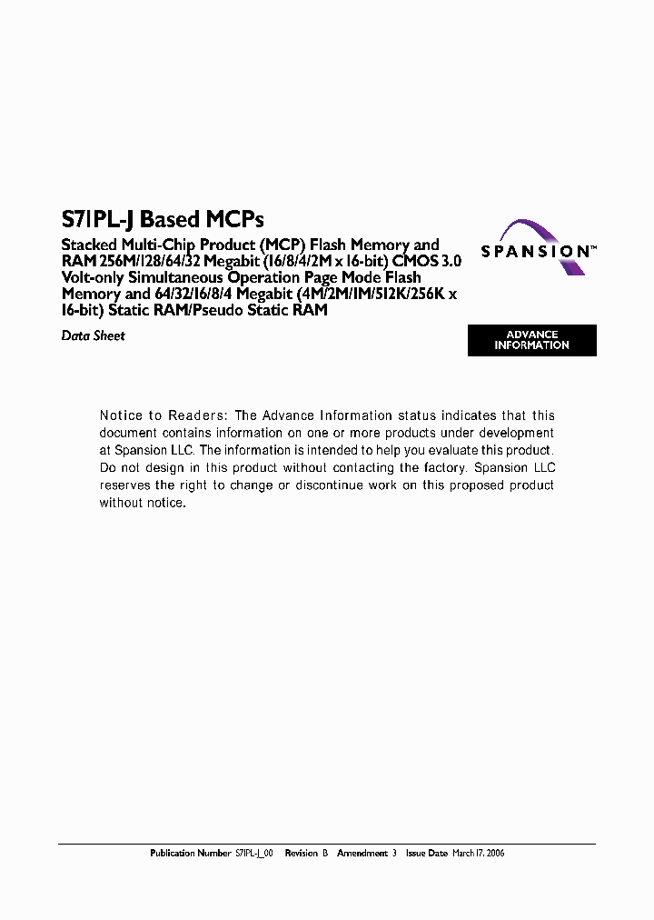 S71PL254J80BFW0Z2_5062247.PDF Datasheet