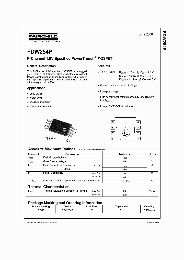 FDW254P08_5062263.PDF Datasheet