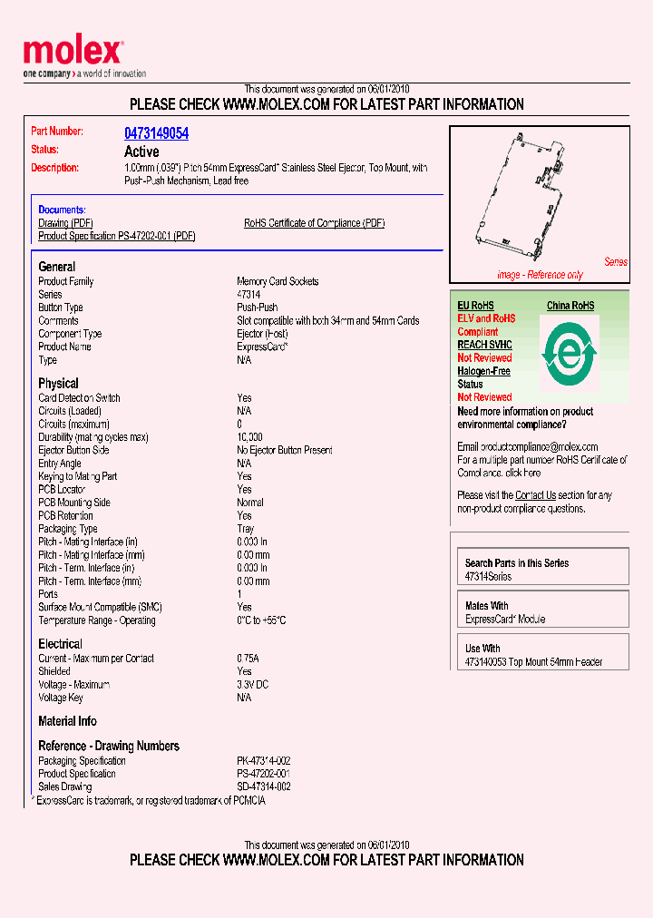 47314-9054_5062714.PDF Datasheet