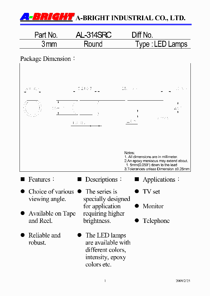 AL-314SRC09_5063154.PDF Datasheet
