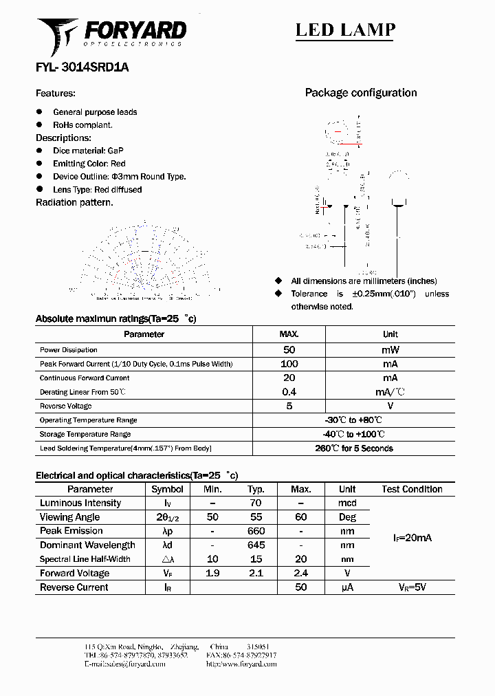 FYL-3014SRD1A_5063179.PDF Datasheet