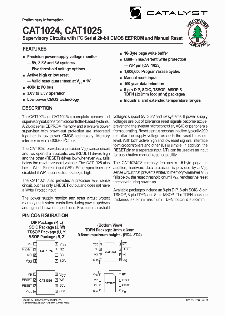 CAT1024YE-30TE13_5063623.PDF Datasheet