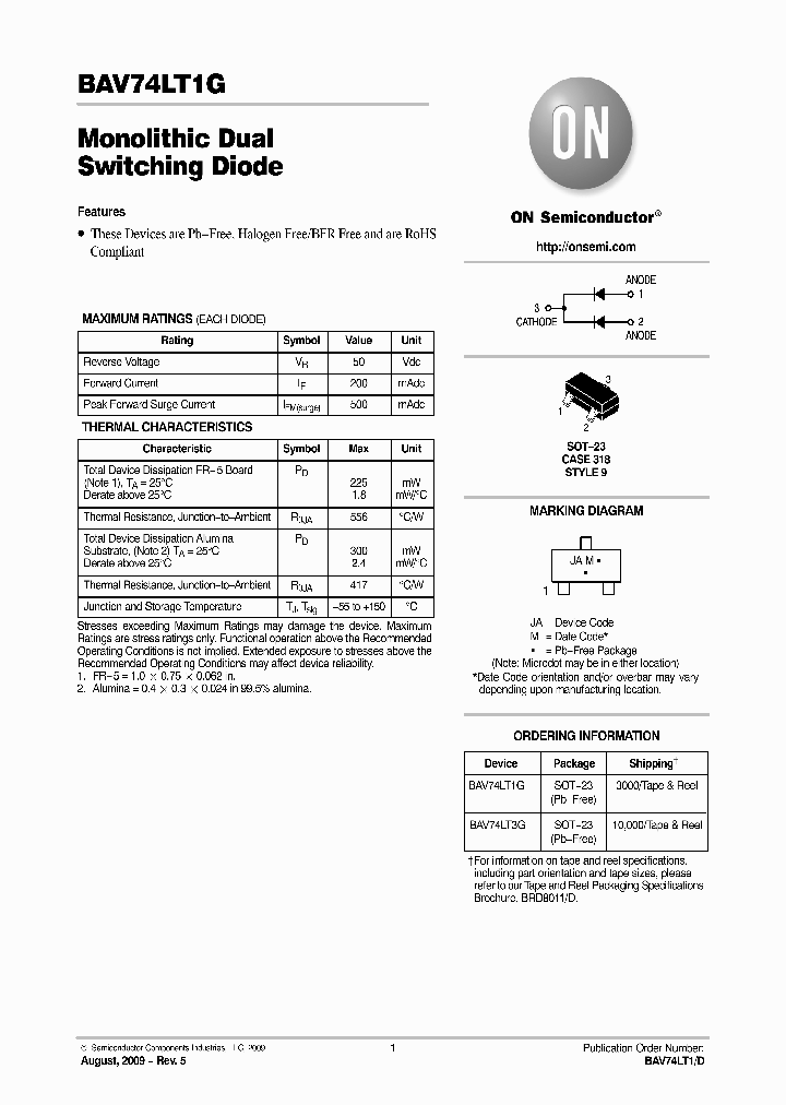 BAV74LT1D_5063636.PDF Datasheet