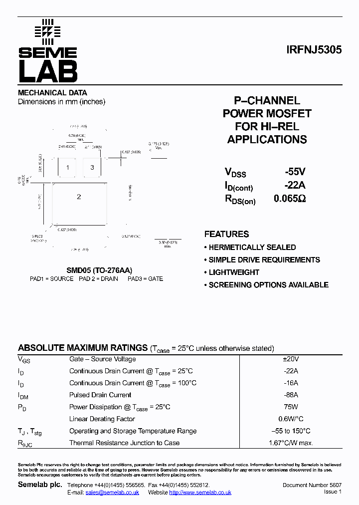 IRFNJ5305_5063729.PDF Datasheet