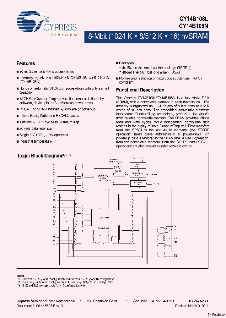 CY14B108L-ZS45XIT_5063885.PDF Datasheet