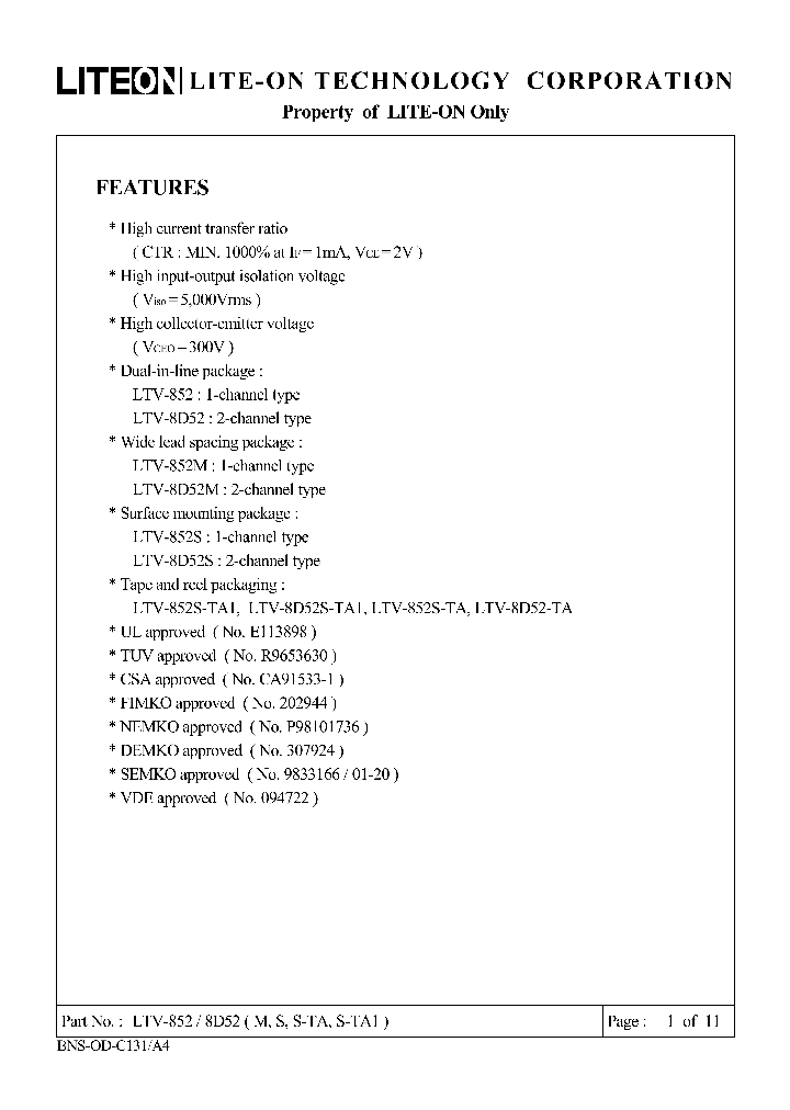 LTV-852_5064071.PDF Datasheet