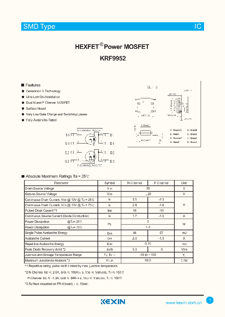 KRF9952_5064641.PDF Datasheet