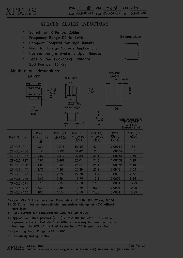 XFHCL5-1R0_5064906.PDF Datasheet