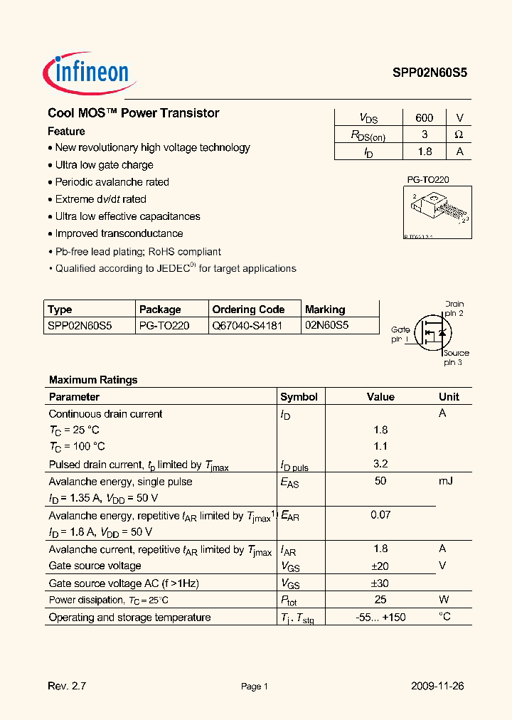 SPP02N60S5_5064962.PDF Datasheet