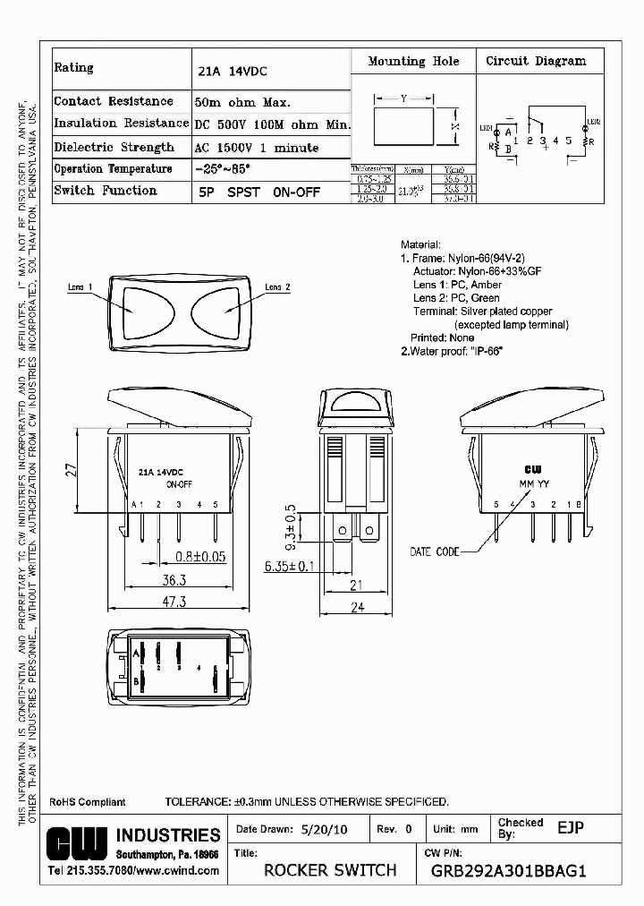 GRB292A301BBAG1_5065231.PDF Datasheet