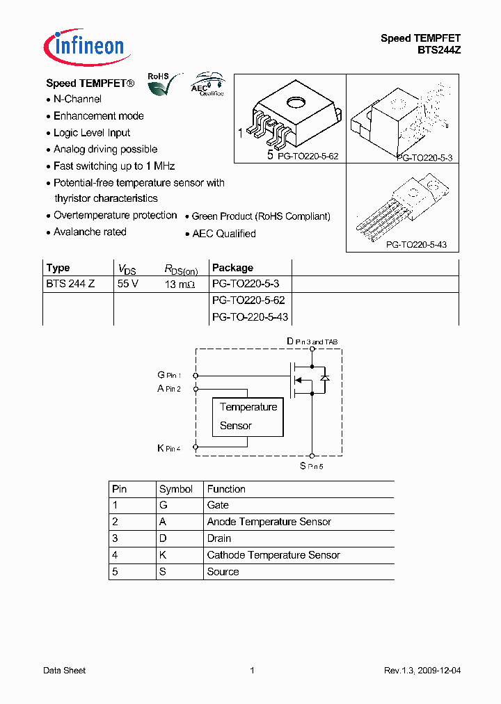 BTS244Z09_5066072.PDF Datasheet
