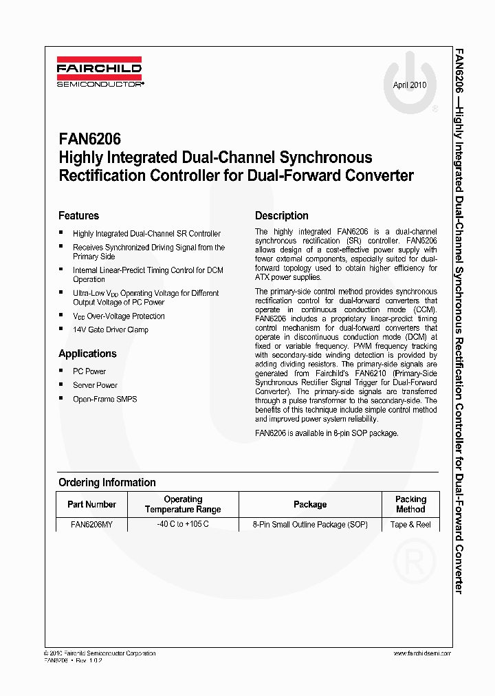 FAN6206_5066610.PDF Datasheet