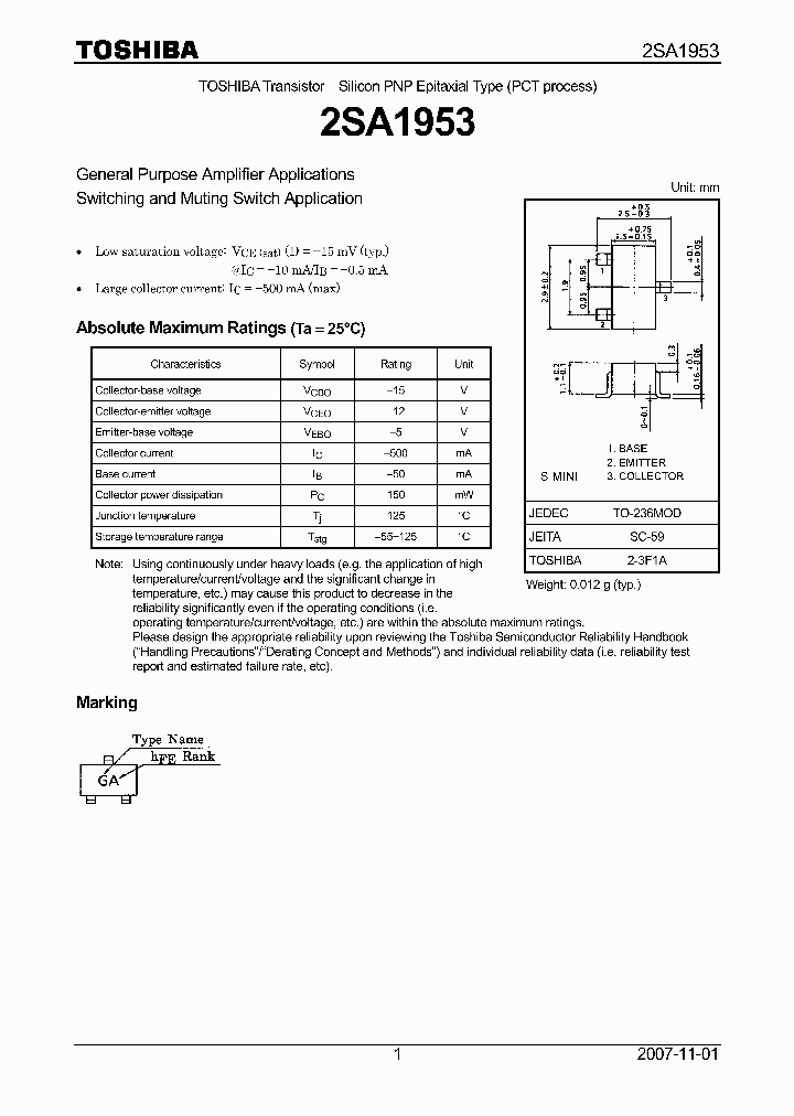 2SA1953_5067608.PDF Datasheet