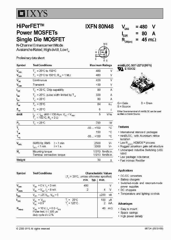 IXFN80N48_5067732.PDF Datasheet