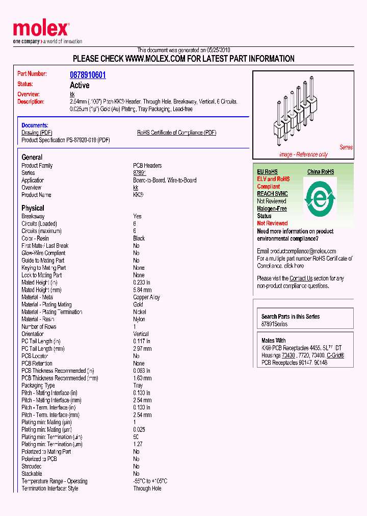 87891-0601_5067814.PDF Datasheet