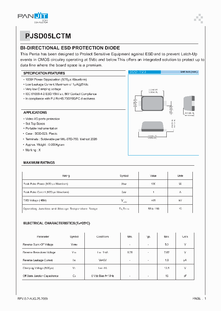 PJSD05LCTM_5067925.PDF Datasheet