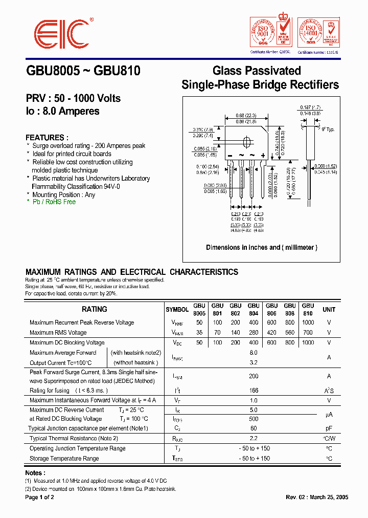 GBU8005_5068289.PDF Datasheet