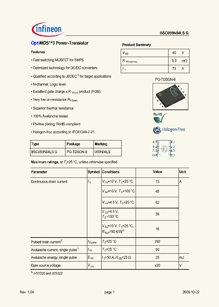 BSC059N04LSG_5068542.PDF Datasheet