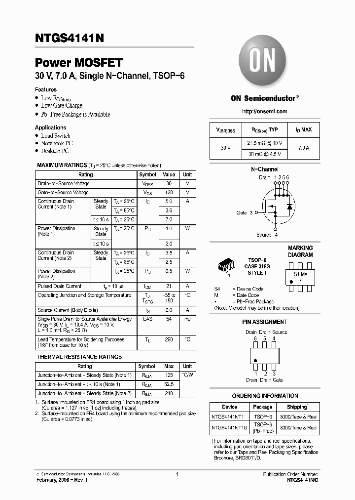 NTGS4141N_5068726.PDF Datasheet