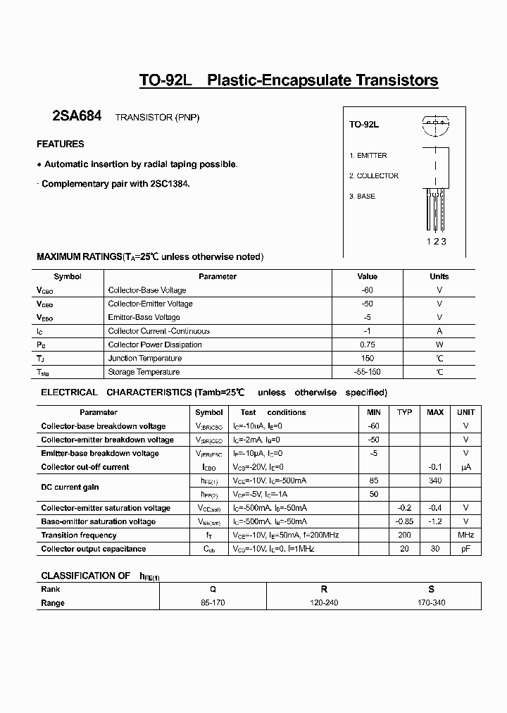 2SA684_5068822.PDF Datasheet
