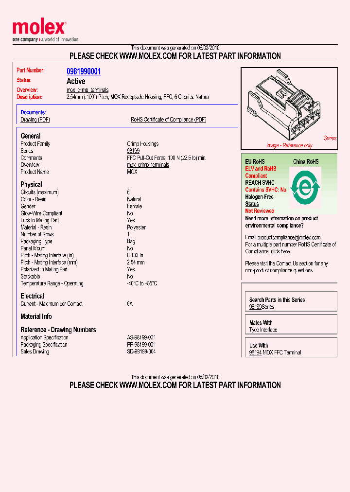 98199-0001_5069240.PDF Datasheet