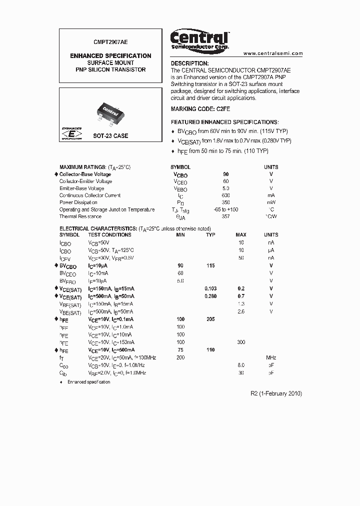 CMPT2907AE10_5069524.PDF Datasheet