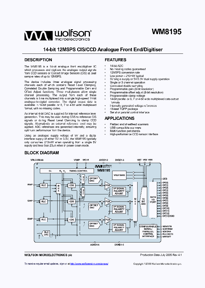 XWM81955CFTRV_13107.PDF Datasheet