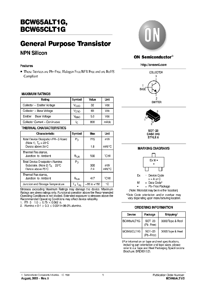 BCW65ALT1D_17885.PDF Datasheet