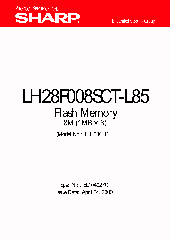 LH28F008SCHN-L85_22630.PDF Datasheet