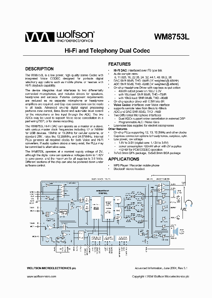 WM8753LEBRV_22187.PDF Datasheet