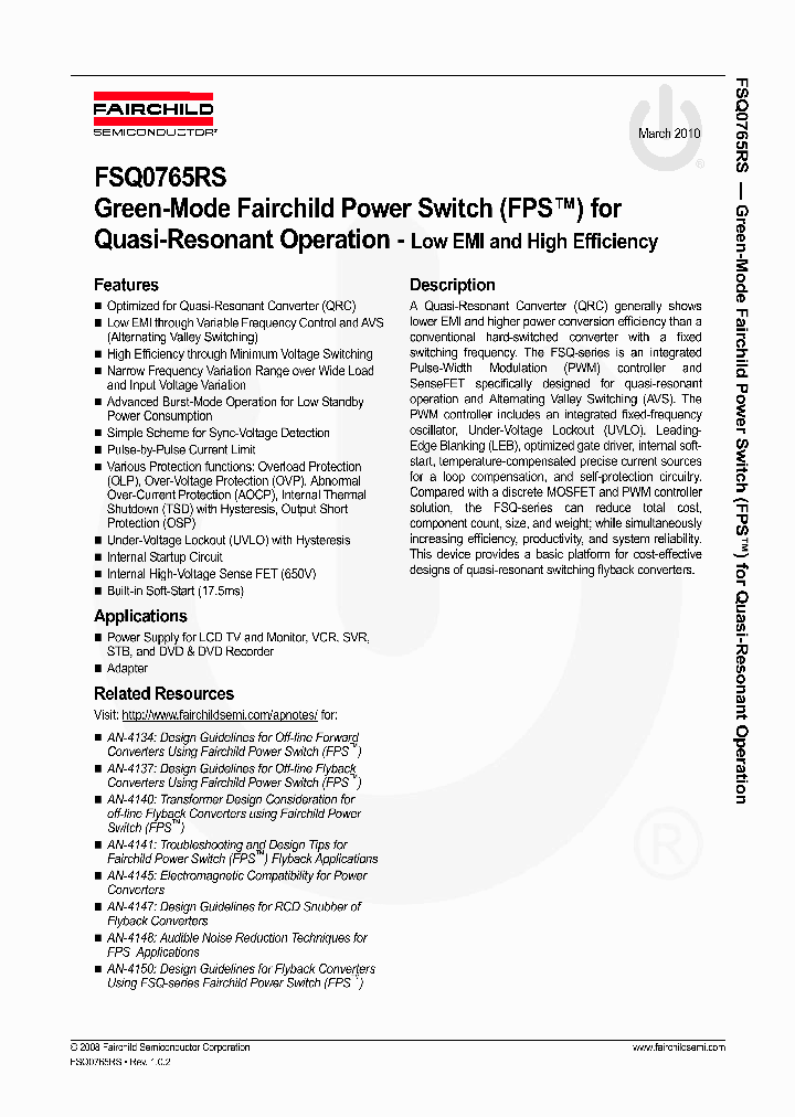 FSQ0765RS_28166.PDF Datasheet