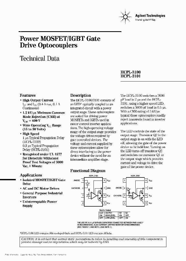 HCPL-3101_28322.PDF Datasheet