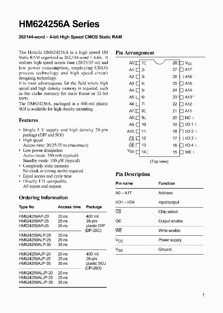 HM624256AJP-25_28482.PDF Datasheet